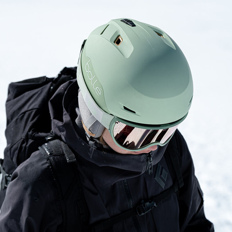 Bollé V-Ryft Pure Black Coal Matte Cascos esquís hombre : Snowleader